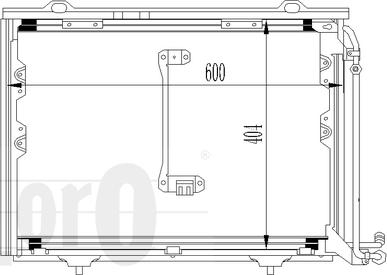 ABAKUS 054-016-0023 - Конденсатор кондиционера avtokuzovplus.com.ua