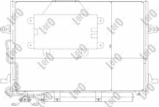 ABAKUS 054-016-0039 - Конденсатор, кондиціонер autocars.com.ua