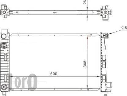 ABAKUS 054-017-0002 - Радіатор, охолодження двигуна autocars.com.ua