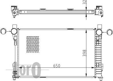 ABAKUS 054-017-0047-B - Радиатор, охлаждение двигателя autodnr.net