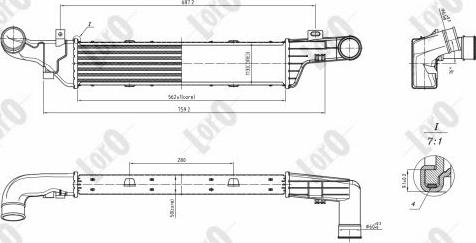 ABAKUS 054-018-0013 - Интеркулер autocars.com.ua