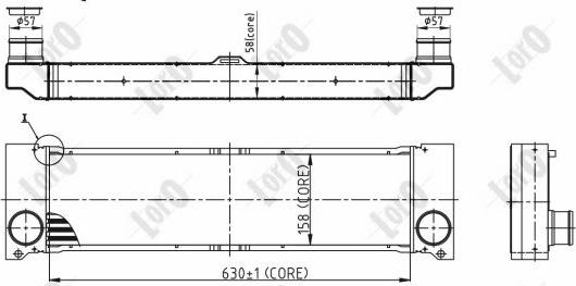 ABAKUS 054-018-0016 - Интеркулер autocars.com.ua