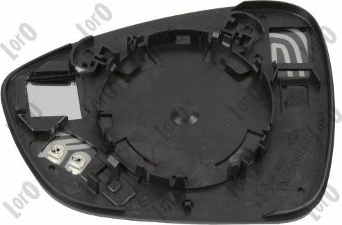 ABAKUS 0548G02 - Дзеркальне скло, зовнішнє дзеркало autocars.com.ua