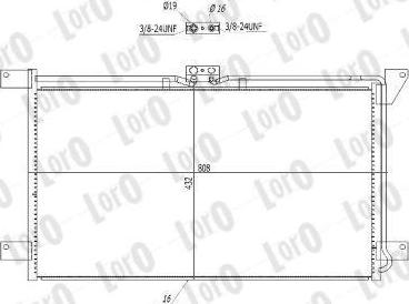 ABAKUS T16-07-006 - Конденсатор, кондиціонер autocars.com.ua