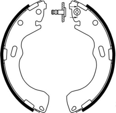 ABE C03043ABE - Комплект тормозных колодок, барабанные avtokuzovplus.com.ua