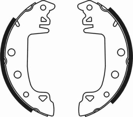 ABE C0C006ABE - Комплект тормозных колодок, барабанные avtokuzovplus.com.ua