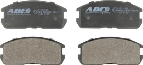 ABE C15024ABE - Тормозные колодки, дисковые, комплект avtokuzovplus.com.ua