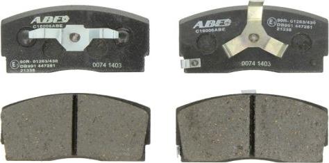 ABE C16006ABE - Тормозные колодки, дисковые, комплект autodnr.net