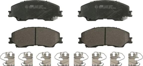 ABE C19016ABE - Гальмівні колодки, дискові гальма autocars.com.ua