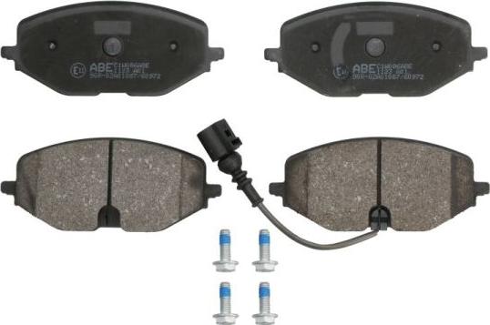 ABE C1W086ABE - Гальмівні колодки, дискові гальма autocars.com.ua