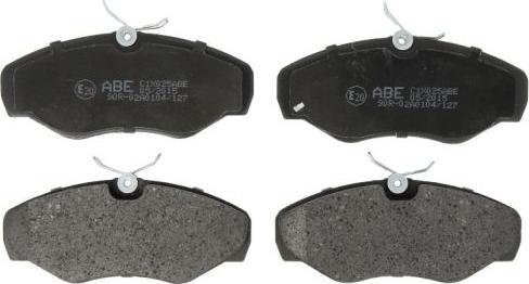 ABE C1X025ABE - Тормозные колодки, дисковые, комплект avtokuzovplus.com.ua