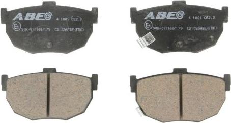 ABE C21026ABE - Тормозные колодки, дисковые, комплект autodnr.net