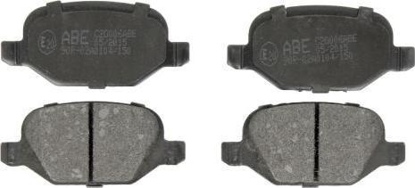 ABE C2D006ABE - Тормозные колодки, дисковые, комплект avtokuzovplus.com.ua
