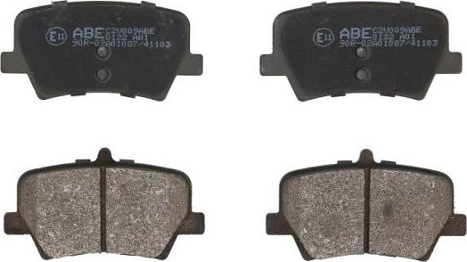 ABE C2V009ABE - Гальмівні колодки, дискові гальма autocars.com.ua