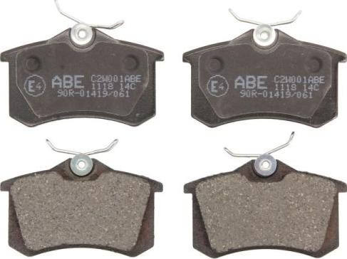 ABE C2W001ABE - Тормозные колодки, дисковые, комплект autodnr.net