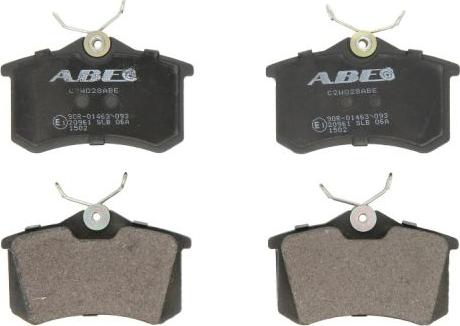 ABE C2W028ABE - Тормозные колодки, дисковые, комплект autodnr.net