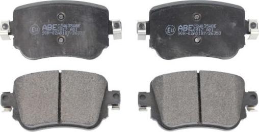 ABE C2W035ABE - Тормозные колодки, дисковые, комплект autodnr.net