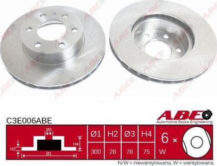 ABE C3E006ABE - Тормозной диск avtokuzovplus.com.ua