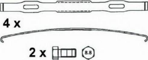 ABEX G6950 - Тормозные колодки, дисковые, комплект autodnr.net