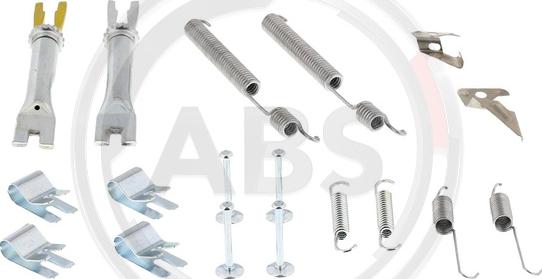 A.B.S. 0053SQ - Комплектуючі, барабанний гальмівний механізм autocars.com.ua