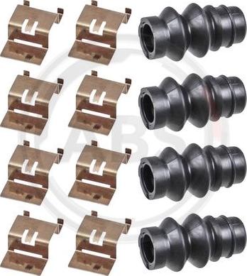 A.B.S. 0135Q - Комплектуючі, колодки дискового гальма autocars.com.ua