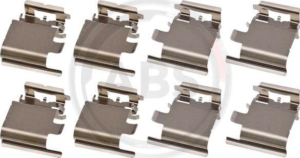 A.B.S. 0142Q - Комплектуючі, колодки дискового гальма autocars.com.ua