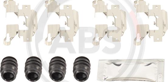 A.B.S. 0151Q - Комплектуючі, колодки дискового гальма autocars.com.ua