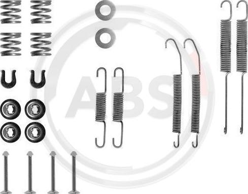 A.B.S. 0718Q - Комплектующие, барабанный тормозной механизм avtokuzovplus.com.ua