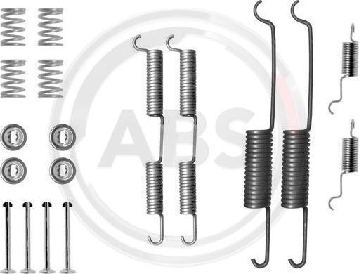 A.B.S. 0727Q - Комплектующие, барабанный тормозной механизм avtokuzovplus.com.ua