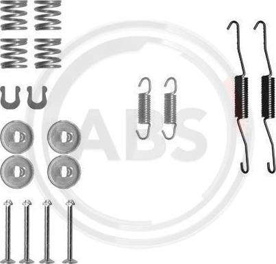 A.B.S. 0778Q - Комплектующие, барабанный тормозной механизм avtokuzovplus.com.ua