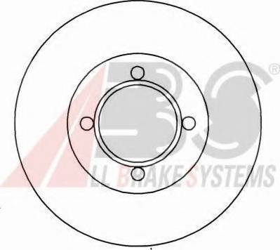 A.B.S. 15747 OE - Гальмівний диск autocars.com.ua