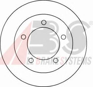 A.B.S. 15026 OE - Гальмівний диск autocars.com.ua