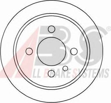 A.B.S. 15726 OE - Гальмівний диск autocars.com.ua