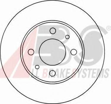 A.B.S. 16127 OE - Гальмівний диск autocars.com.ua