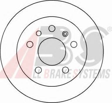 A.B.S. 15818 OE - Гальмівний диск autocars.com.ua