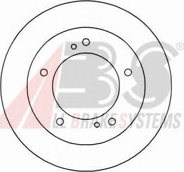 A.B.S. 15657 OE - Тормозной диск avtokuzovplus.com.ua