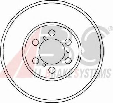 A.B.S. 15957 OE - Гальмівний диск autocars.com.ua