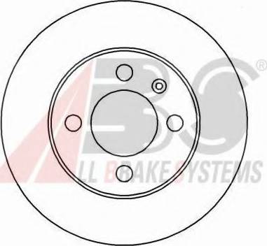 A.B.S. 15935 OE - Гальмівний диск autocars.com.ua