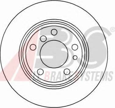 A.B.S. 16103 OE - Тормозной диск avtokuzovplus.com.ua