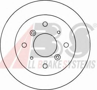 A.B.S. 15628 OE - Гальмівний диск autocars.com.ua