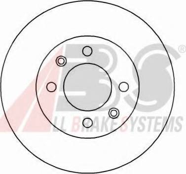 A.B.S. 16238 OE - Гальмівний диск autocars.com.ua