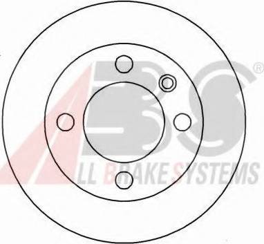 A.B.S. 16187 OE - Гальмівний диск autocars.com.ua