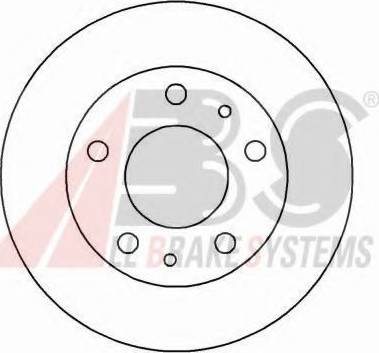 A.B.S. 16290 OE - Гальмівний диск autocars.com.ua