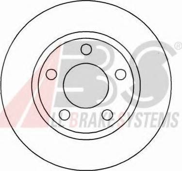 A.B.S. 16293 OE - Гальмівний диск autocars.com.ua