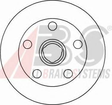 A.B.S. 16329 OE - Гальмівний диск autocars.com.ua