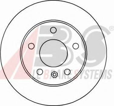 A.B.S. 16955 OE - Гальмівний диск autocars.com.ua