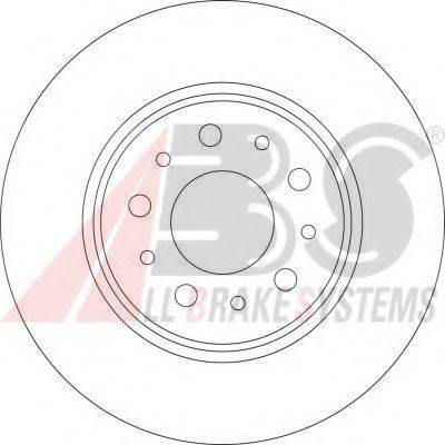 A.B.S. 17411 OE - Гальмівний диск autocars.com.ua