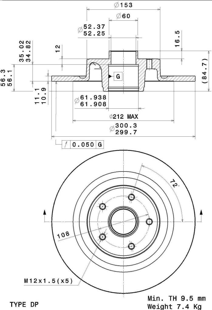 A.B.S. 08.A239.20 - Тормозной диск autodnr.net