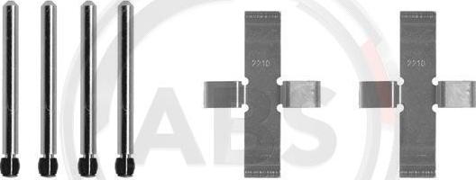 A.B.S. 0902Q - Комплектующие для колодок дискового тормоза avtokuzovplus.com.ua