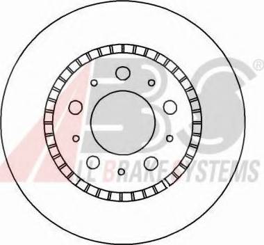 A.B.S. 15932 OE - Гальмівний диск autocars.com.ua